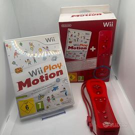 Wii Play Motion+Wii Mote rosso con scatola