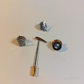 Lotto 4 spille vintage auto BMW Jaguar Rolls