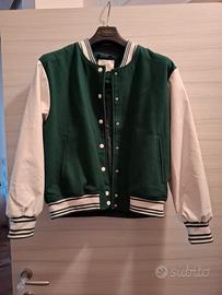 giubbetto maniche in eco pelle raggiante M donna