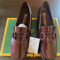 Mocassini in pelle bordeaux