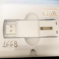 Pendrive chiavetta con sensore impronte digitali
