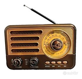 Radio Vintage Bestek Portatile FM Torcia MP3