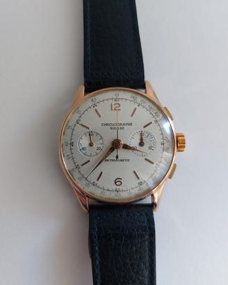 Orologio Cronographe Suisse anni 40/50 Vintage 