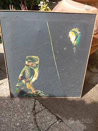 quadro olio Civetta notte