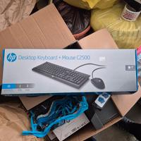 tastiera e mouse HP, cuffie e contapassi