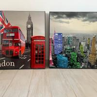 Quadri NewYork e Londra