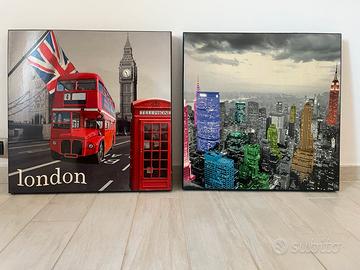 Quadri NewYork e Londra