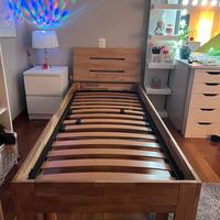 Letto singolo con rete