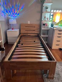 Letto singolo con rete
