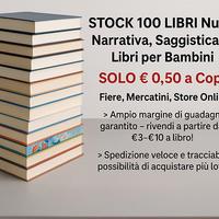 STOCK 1000 LIBRI NUOVI narrativa saggistica bambin
