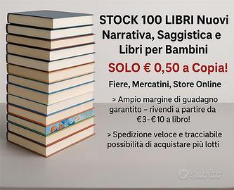 STOCK 1000 LIBRI NUOVI narrativa saggistica bambin