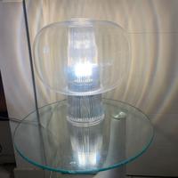 grande lampada vintage plexiglass trasparente