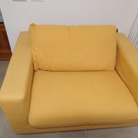 divano letto a un con tessuto lavabile sfoderabile