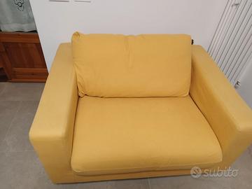 divano letto a un con tessuto lavabile sfoderabile