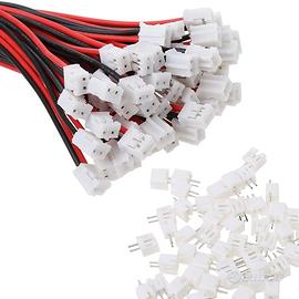 100 Paia Connettori JST PH 2.0 con Cavo 10cm