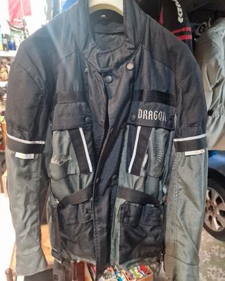 Giacca moto MOD. DRAGON in  CORDURA ,SCOTCHLITE 3M