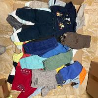 scatolone abbigliamento bambino 9/12/18 mesi misto