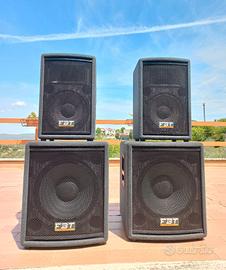 Sistema Audio FBT Lightforce 2 sub e 2 teste