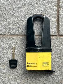 Bloccadisco Abus per moto e scooter.