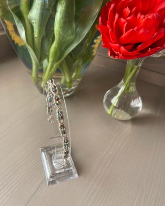 Bracciale con perline e cristalli