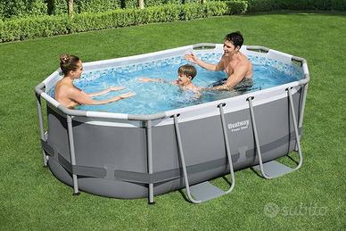 Piscina Bestway grigio chiaro da 305x200x84 cm