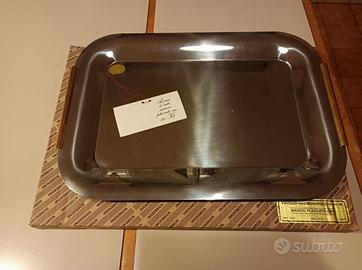 vassoio con manici placcati d'oro