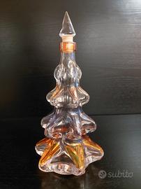 Bottiglia in vetro a forma di abete natalizio 