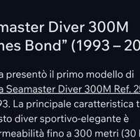 Omega Seamaster Diver 300 metri anno 1993