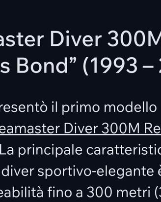 Omega Seamaster Diver 300 metri anno 1993