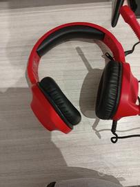 Cuffie gaming rosse