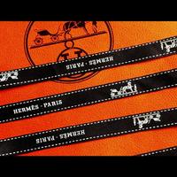 Nastro autentico logato "HERMES Paris" cm 218x1,2