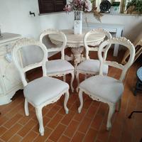 SEDIE SHABBY ANTICATE 