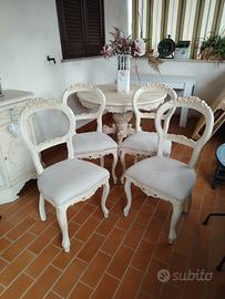 SEDIE SHABBY ANTICATE 