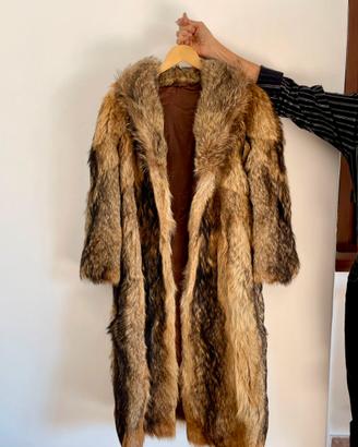 pelliccia vera di volpe naturale- vintage elegante