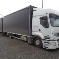 Renault premium telonato 2 assi + biga 2 assi