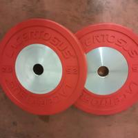 Pesi dischi bumper elite 25 kg lacertosus