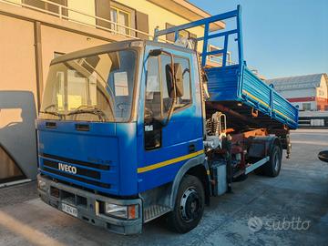 Iveco Eurocargo 80E15 ribaltabile e gru