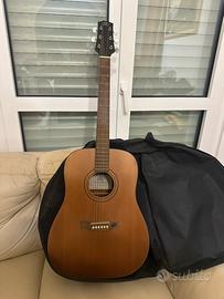 Chitarra acustica SX DG30R con custodia Rockbag