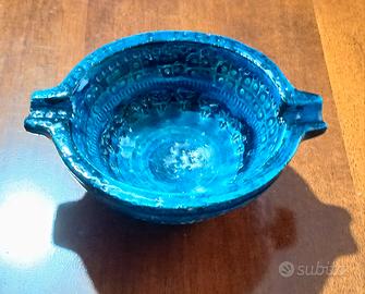 posacenere Bitossi Aldo Londi Rimini blu