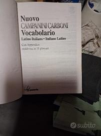 Vocabolario Italiano Latino.