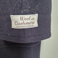 Giaccone lana e cashmere con cappuccio 