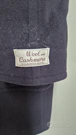 Giaccone lana e cashmere con cappuccio 