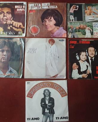 Lotto vinili vintage Neil Young Police Tozzi altri
