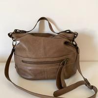 Borsa nocciola in vera pelle