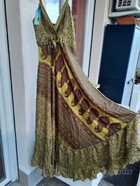 Vestito etnico lungo fantasia
