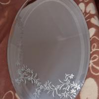 specchio ove con fantasia floreale