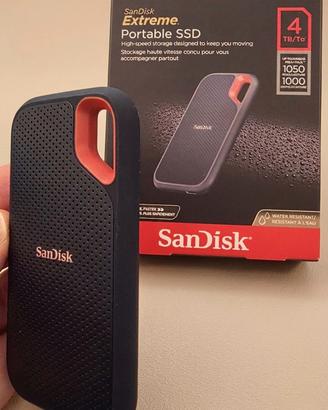 SSD Portatile SanDisk Extreme 4TB Garanzia