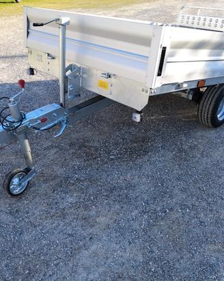 RIMORCHIO CARRELLO BASCULANTE PT15 CON RAMPA DI CA