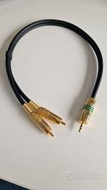 Cavo 2 x spina RCA / Jack Audio da 3.5 mm
