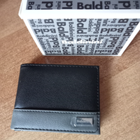 Portafoglio uomo nero e grigio Baldinini